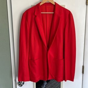 Lacoste unstructured blazer - tomato soup red